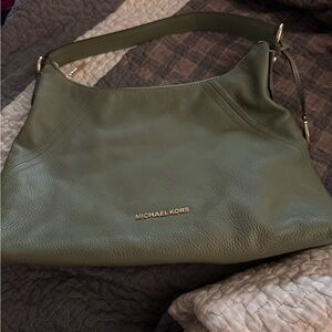 Michael Kors Olive Green Hobo Bag